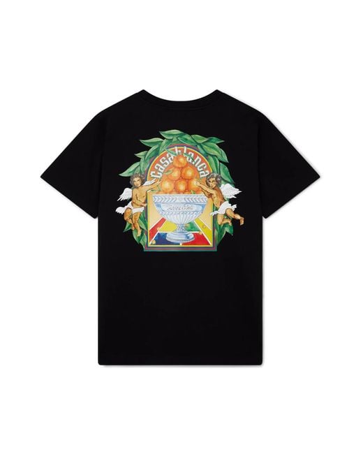 Casablanca Paris Black Triomphe D' Short Sleeve T-Shirt, By for men