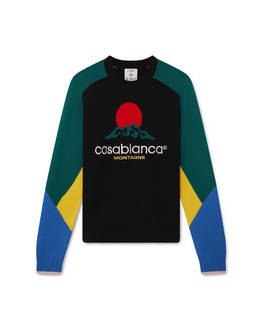 Casablanca Paris Blue Pull En Mérinos Montagne for men