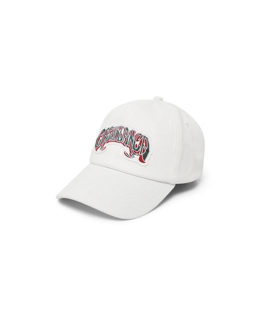 Casablanca Paris White Gothic Logo Cap By for men