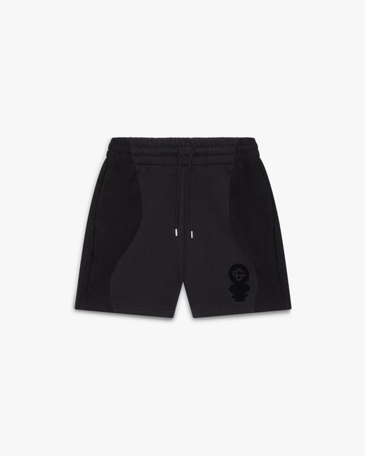 Casablanca Paris Black Short De Survêtement Noir À Logo Floqué Squash for men