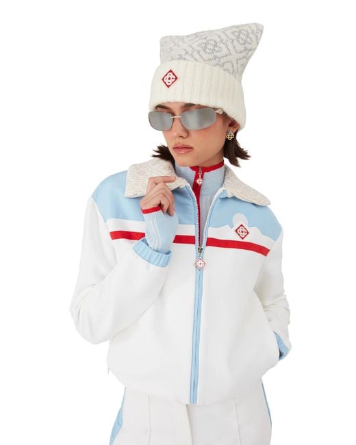 Casablanca Paris White Hybrid Ski Track Jacket, By