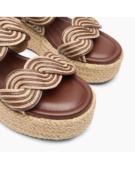 Thaiti Compensée Casadei en coloris Natural