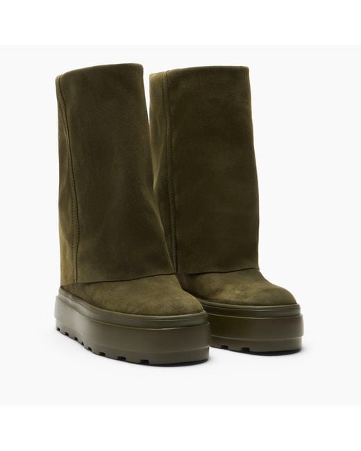 Casadei Green Duble Face Ankle Boot