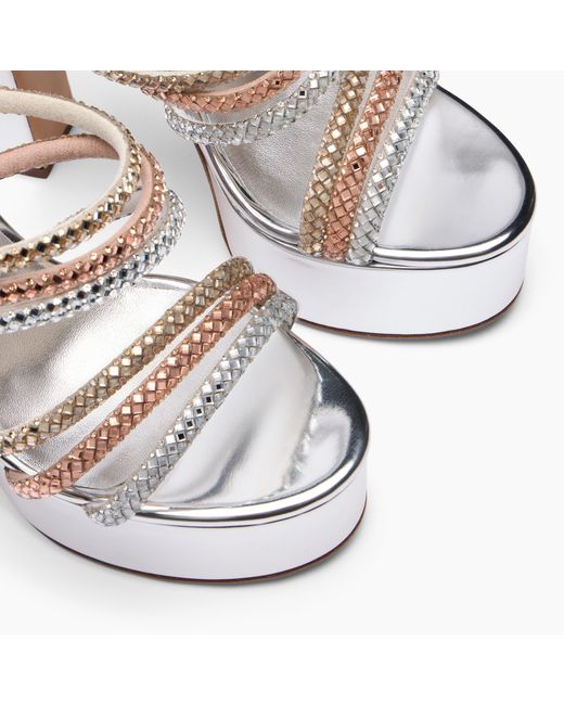Casadei White Patty Platform Andromeda Mule