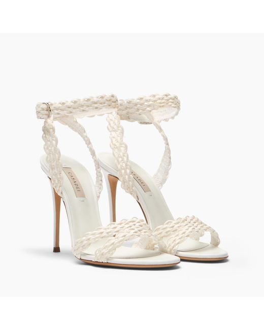 Casadei White Julia Avenida Sandal