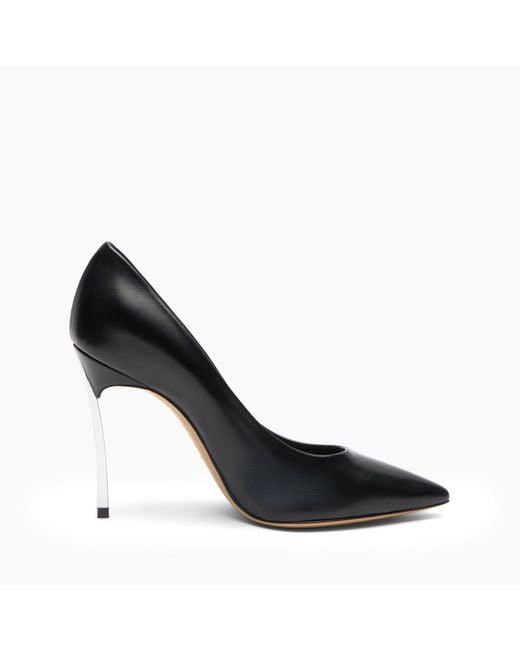 Casadei Black Blade Pump Leather