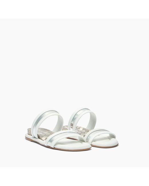 Casadei White Zeppa Blade Flat