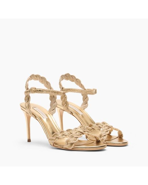 Casadei Metallic Julia Thaiti Sandals