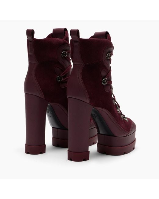 Casadei Purple Nancy Ankle Boot