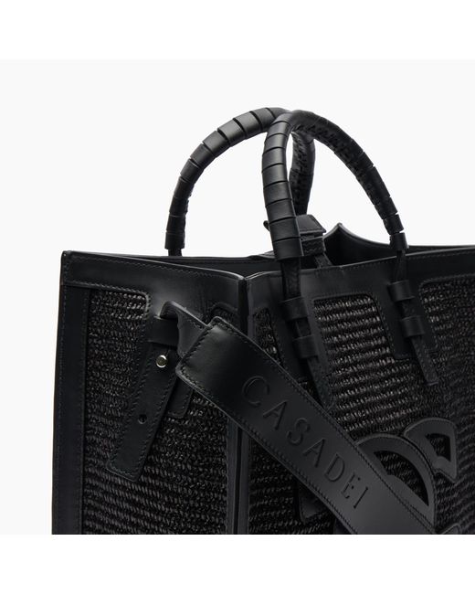 Casadei Black Beaurivage Mini Shopper