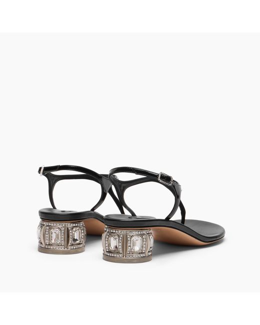 Casadei Black Belle Epoque Samurai Sandal