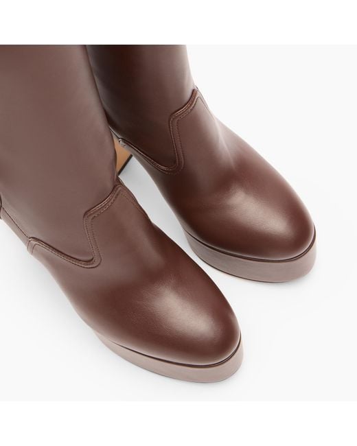 Patty Over The Knee di Casadei in Brown