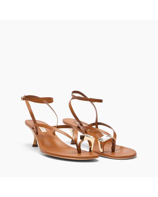 Casadei Brown Chic Julia Kitten Sandal