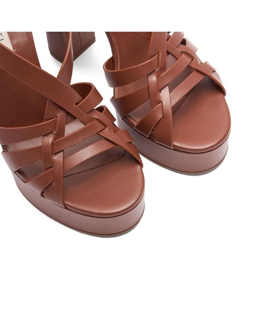 Casadei Brown Betty Sandal Leather
