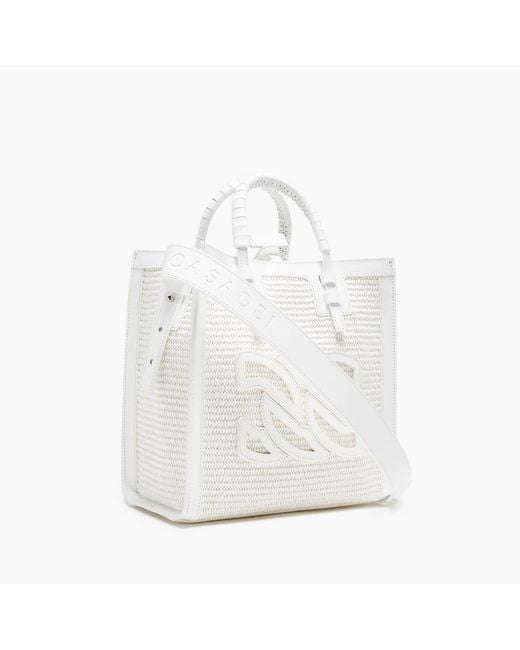 Casadei White Beaurivage Shopper Bag