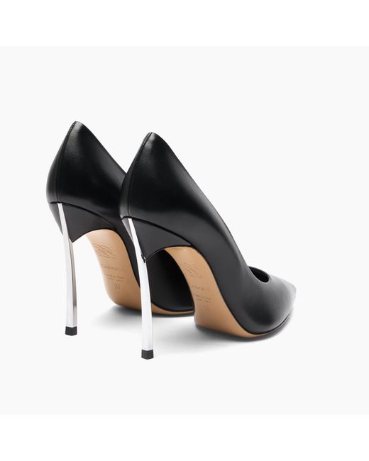 Casadei Black Blade Pump Leather