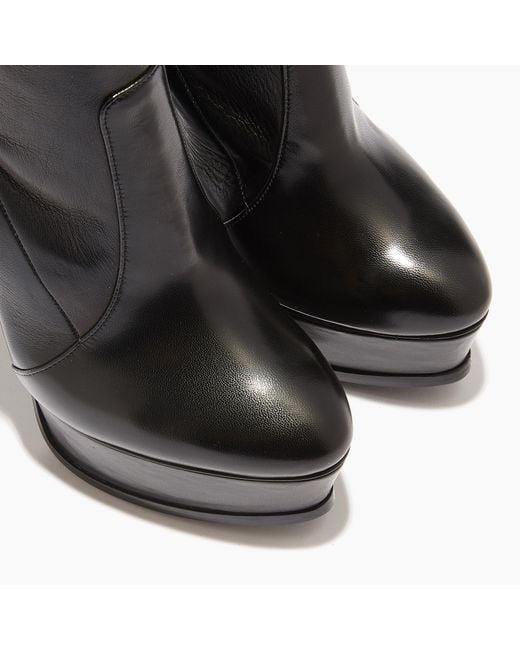 Casadei Black Flora Platform