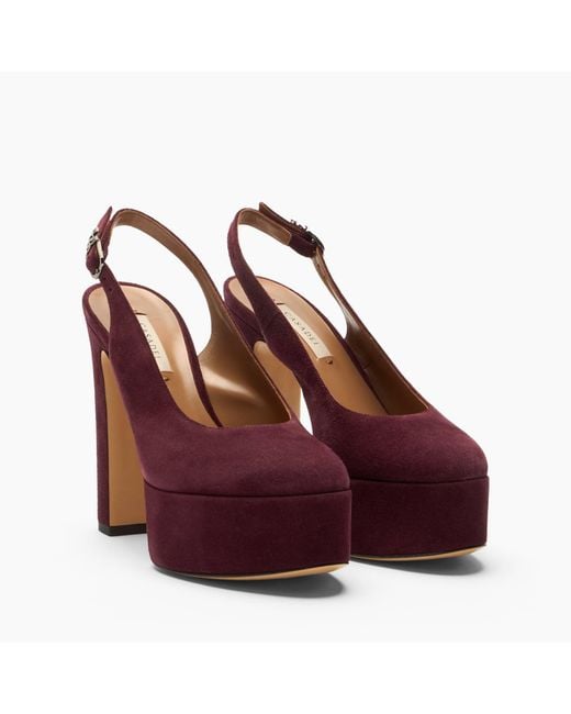 Casadei Purple Patty Platform Renna Sandal