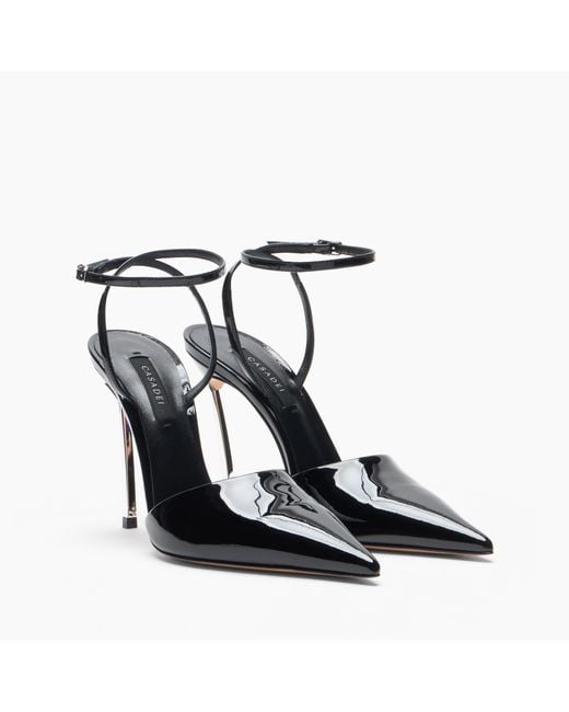 Casadei Black Superblade Sharp Samurai Pump