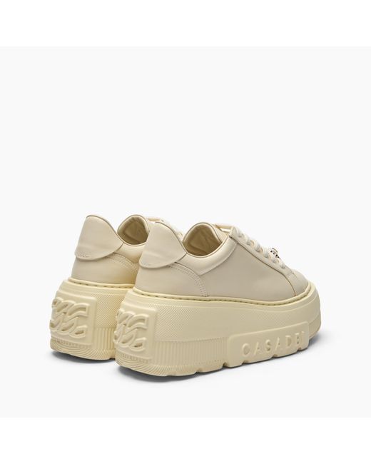 Casadei Natural Nexus Sneaker With Pearl