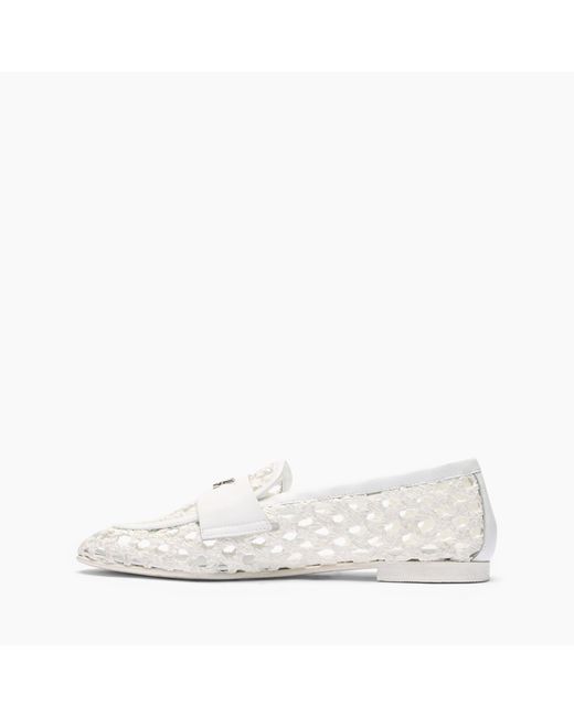 Casadei White Versilia Loafers