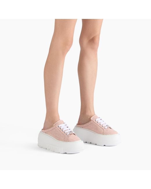 Casadei Pink Sneakers Sabot Cassiopea