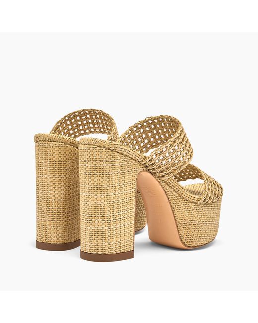 Casadei Metallic Goldeneye Isa Platform