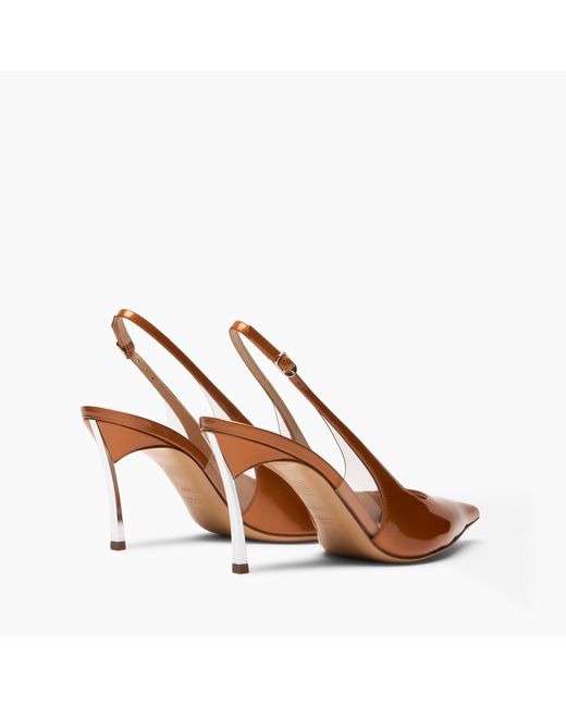 Casadei Brown Superblade Samurai Slingback
