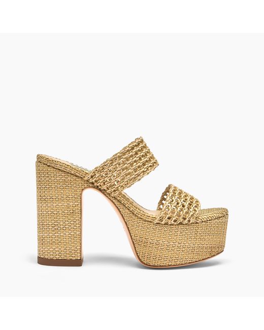 Casadei Metallic Goldeneye Isa Platform