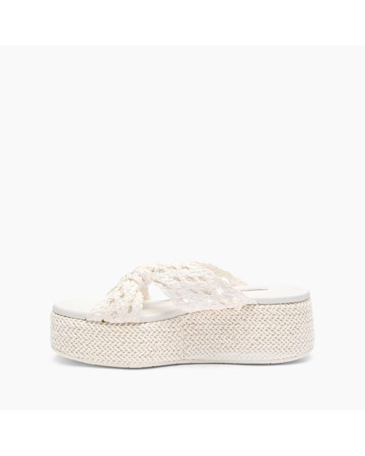 Casadei White New Zeppa Damier