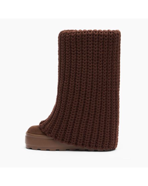 Casadei Brown Double Face High Boot
