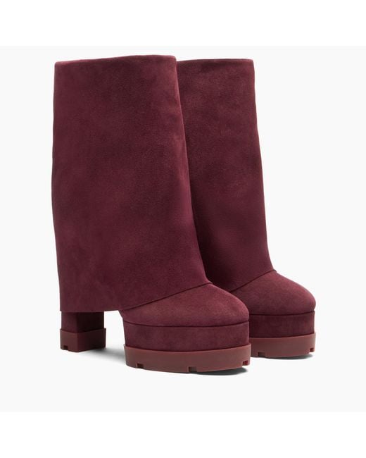Casadei Purple Nancy Ankle Boot