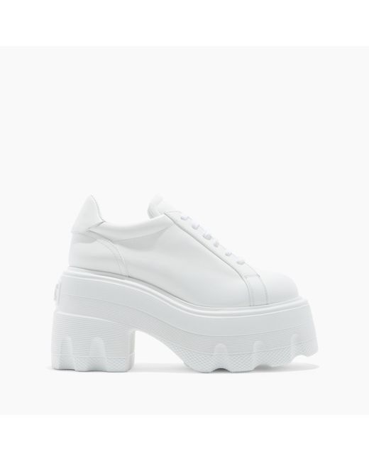 Casadei White Maxxxi 100Mm Low-Top Sneakers