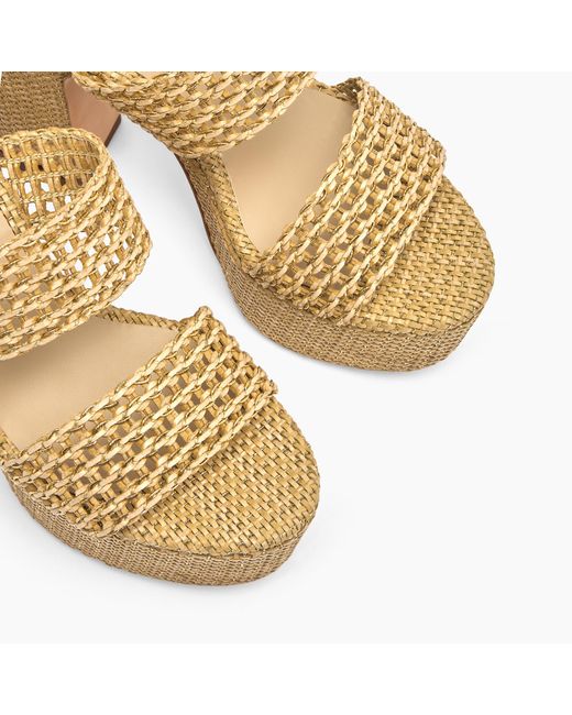Casadei Metallic Goldeneye Isa Platform