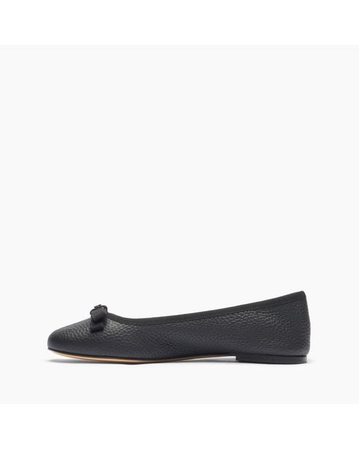 Casadei Black Leather Ballet Flats