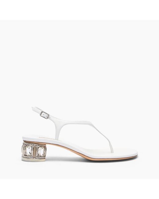Casadei White Belle Epoque Sandal