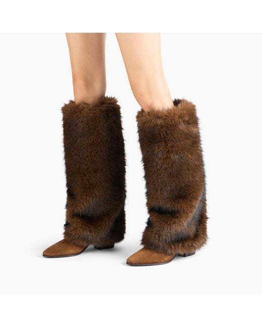 Casadei Brown Beat Sub Zero Boot
