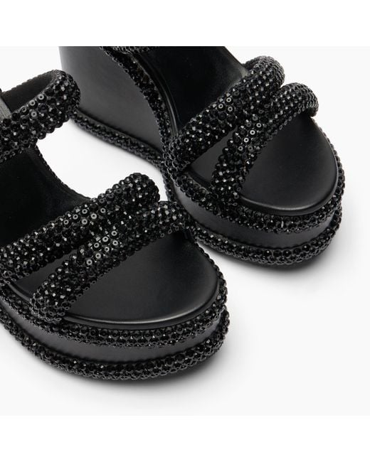 Casadei Black Sirio Wedge