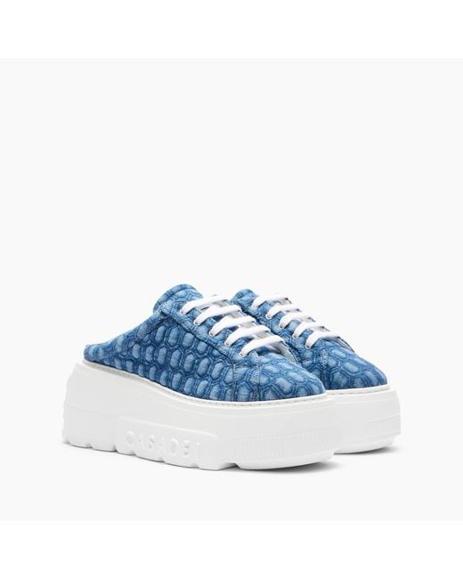 Nexus Sabot Denim di Casadei in Blue