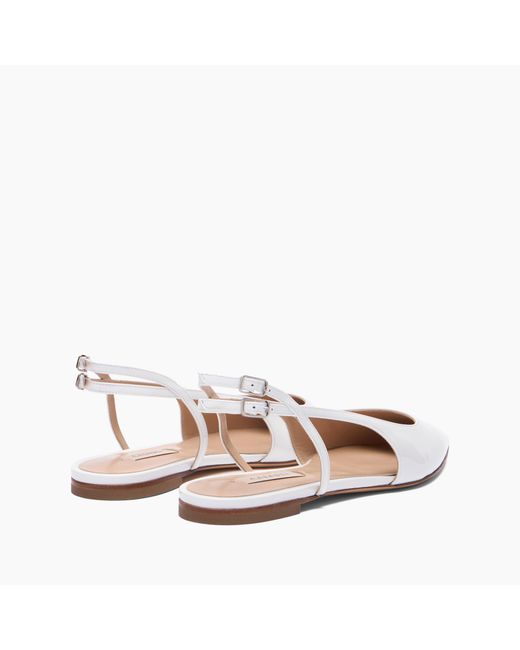 Casadei White Double Belts Slingback