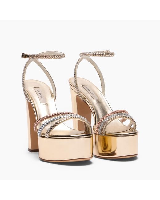Casadei White Patty Platform Andromeda Sandal