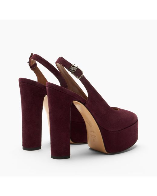 Casadei Purple Patty Platform Renna Sandal