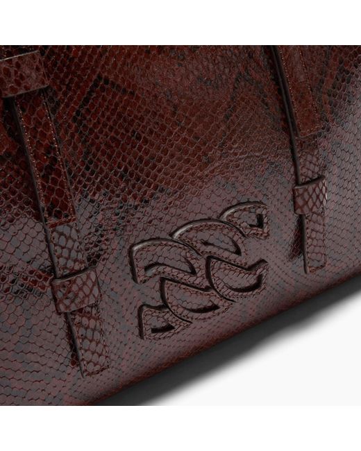 Casadei Brown Bigli Basilisco Bag