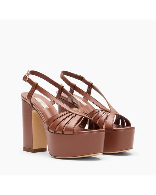 Casadei Brown Elsa Platform
