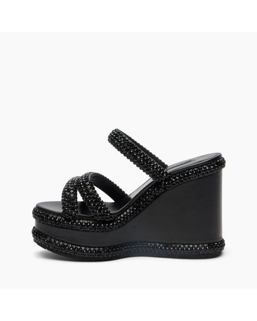 Casadei Black Sirio Wedge