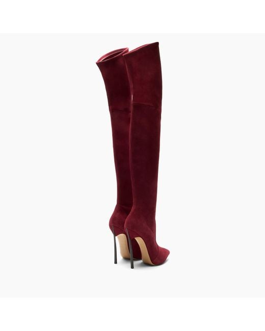 Casadei Red Blade Over The Knee