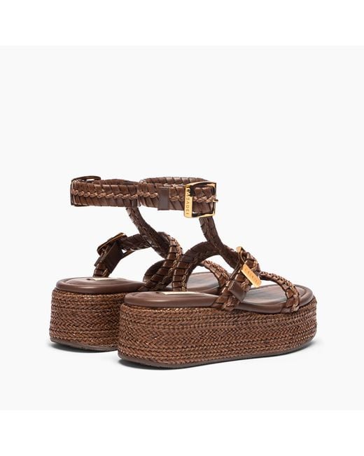 Casadei Brown New Zeppa Colosseo Platform