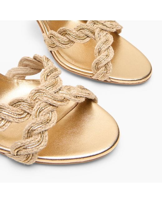 Casadei Metallic Julia Thaiti Sandals
