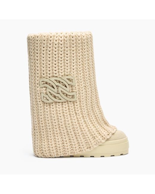 Casadei Natural Double Face High Boot
