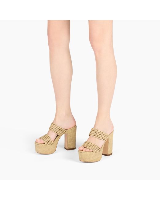 Casadei Metallic Goldeneye Isa Platform
